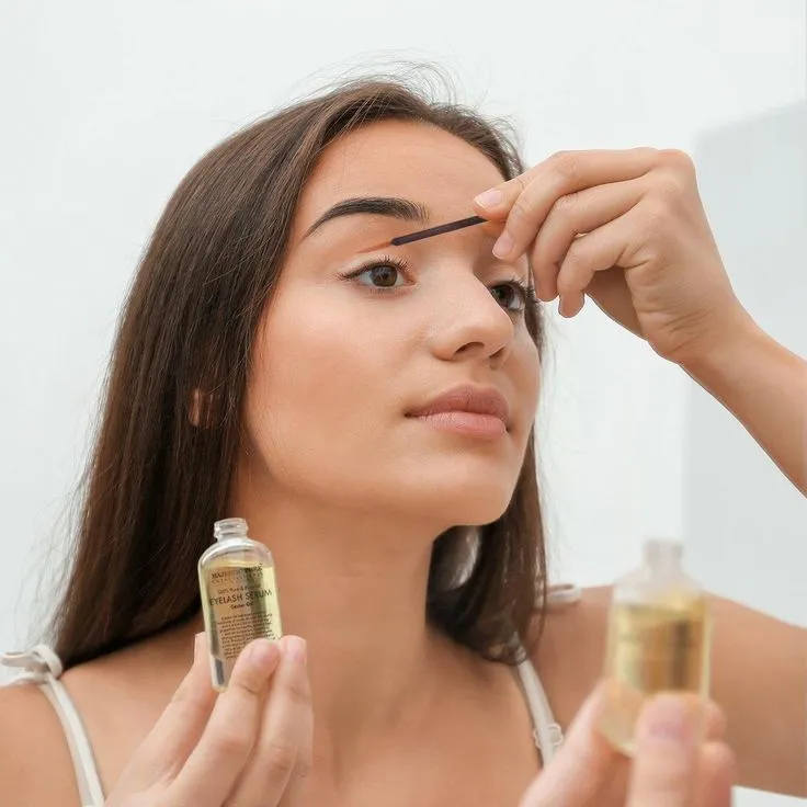 Women Using Eyelash Growth Serum for Her Eyes Image