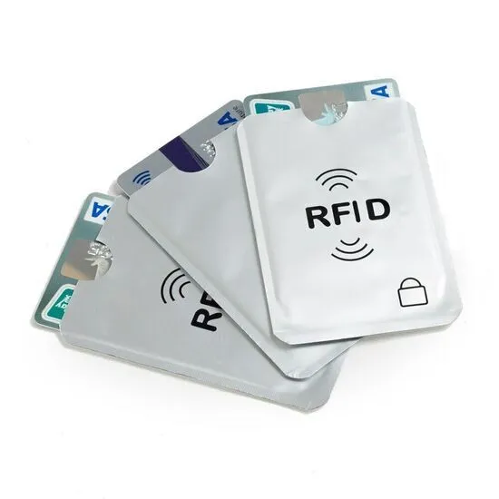An RFID-blocking wallet showing its protective features.