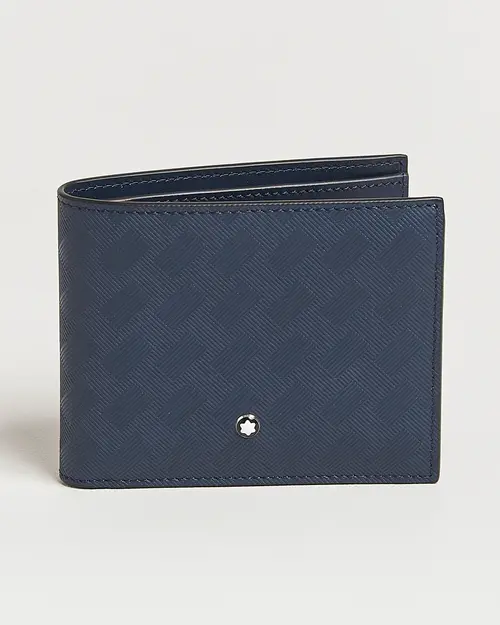 Montblanc luxury leather wallet with fine stitching