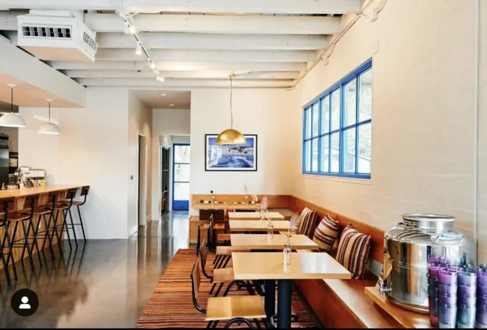 Birdie's restaurant interior with patrons and a warm ambiance