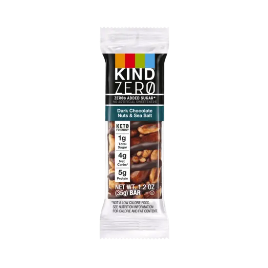 KIND Zero Bars (Dark Chocolate Nuts and Sea Salt)