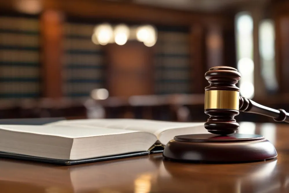 An inspiring image of a prestigious law study book, symbolizing excellence in legal education.