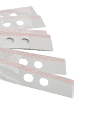 Self adhesive plan strips in A0 or A1 with 2 or 4 holes for prong systems