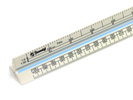 300mm Plastic Triangular Scale Ruler
