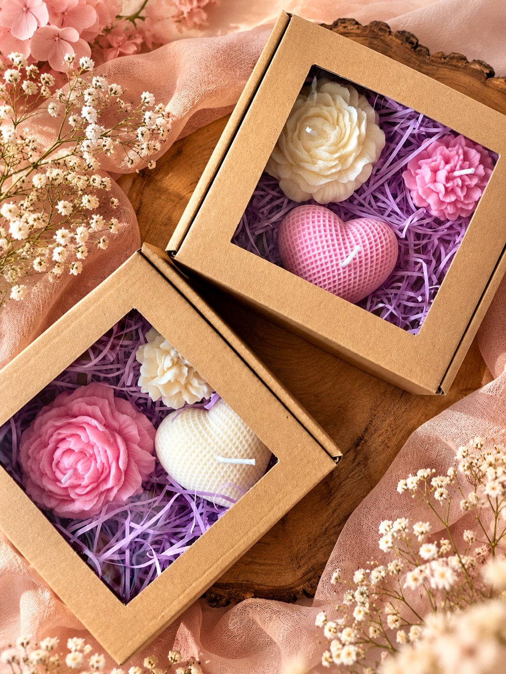 Bloom & Heart Gift Set — Rose Lavender Jasmine