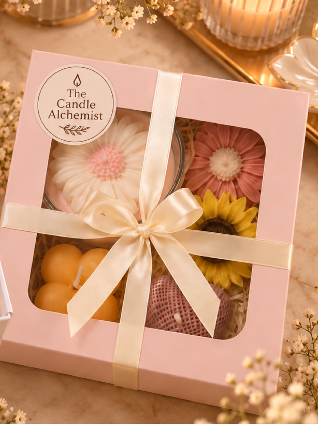 The Little Joys Candle Box — jasmine Rose Lavender