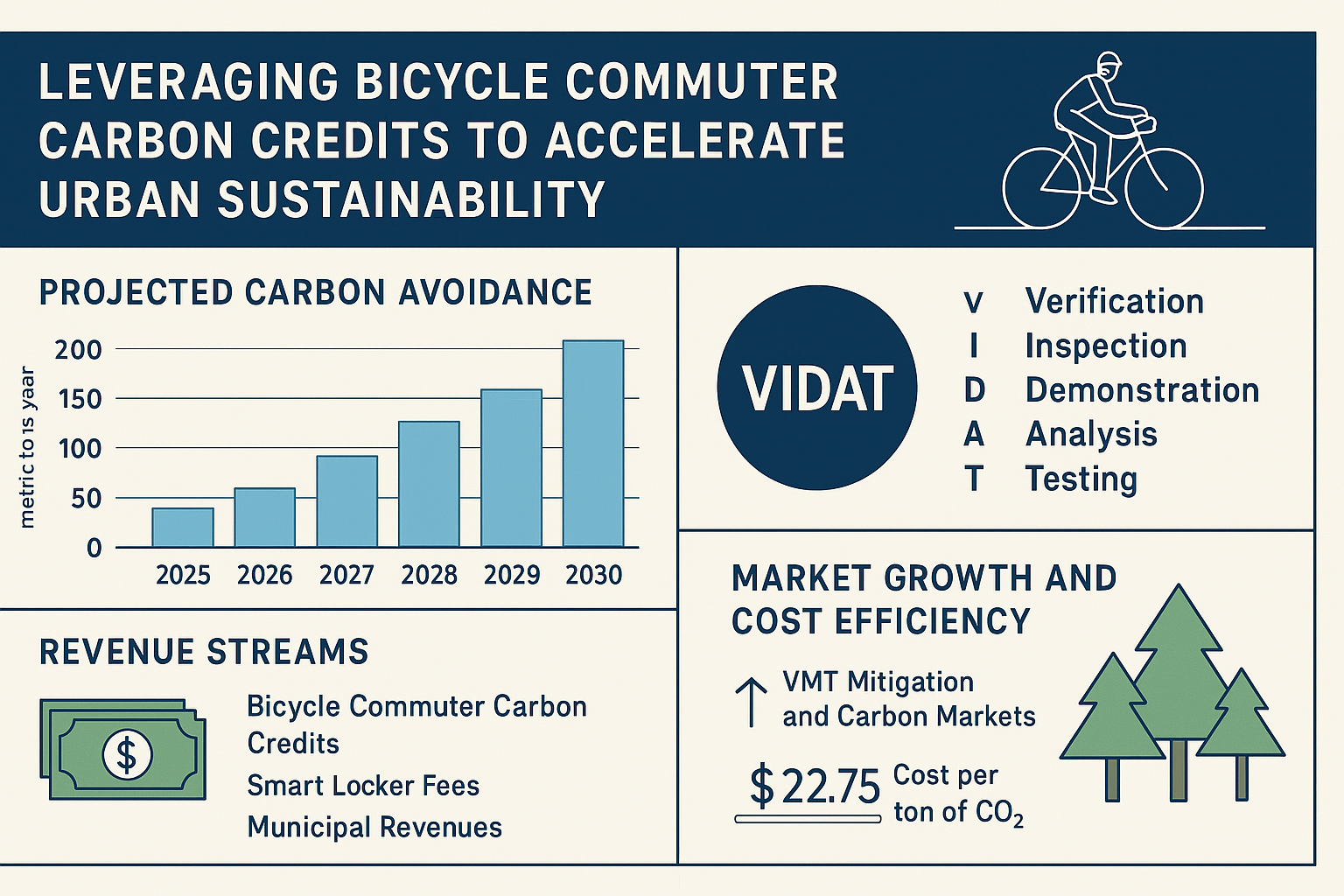 Leveraging Bicycle Commuter Carbon Credits to Accelerate Urban Sustainability
