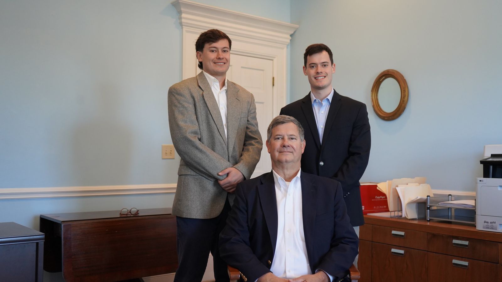The Gibson family — Phillip, Joseph, and Ethan Gibson