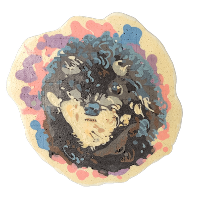 Pancake art: Kya, cute dog