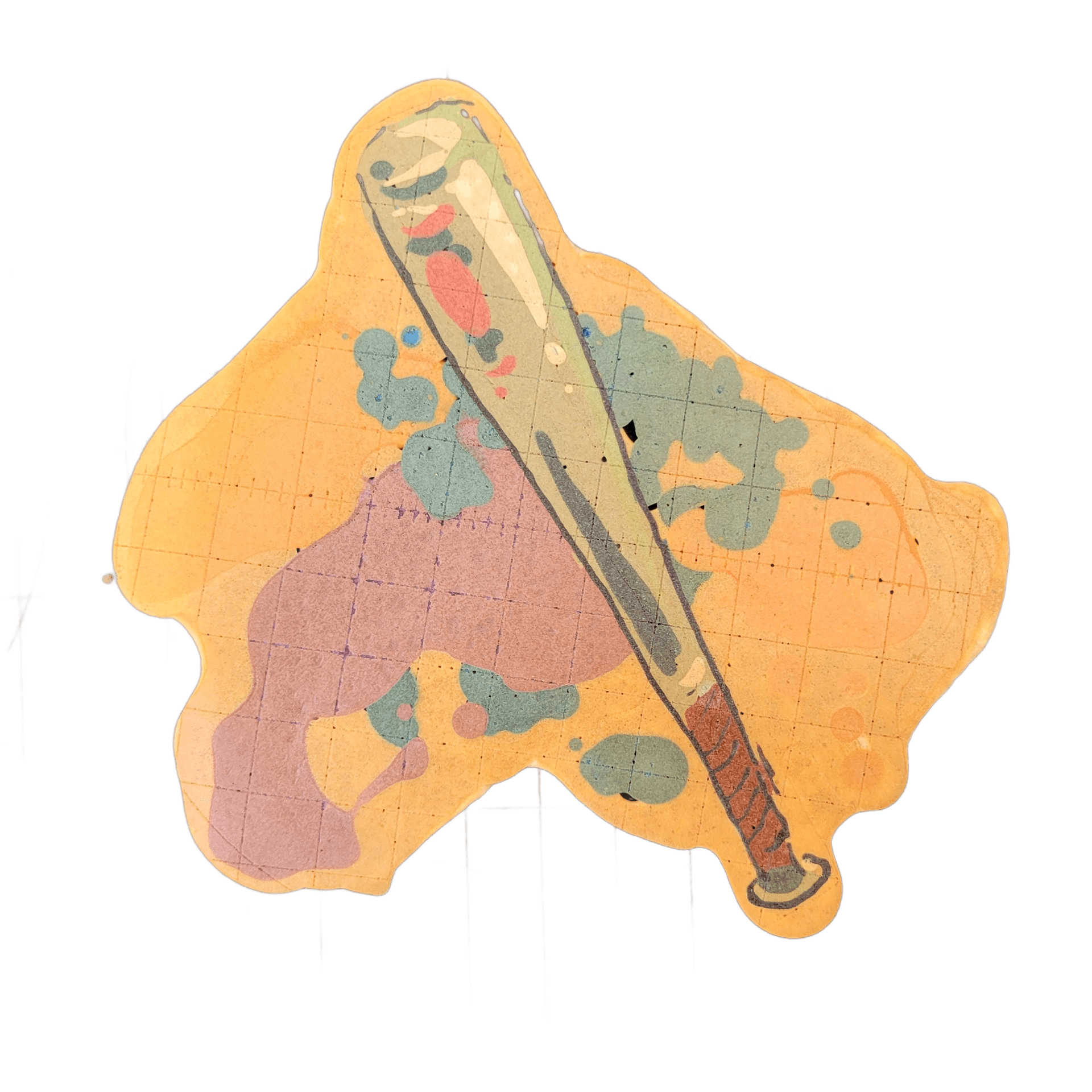 Pancake art: Freestyle (#19) — baseball bat
