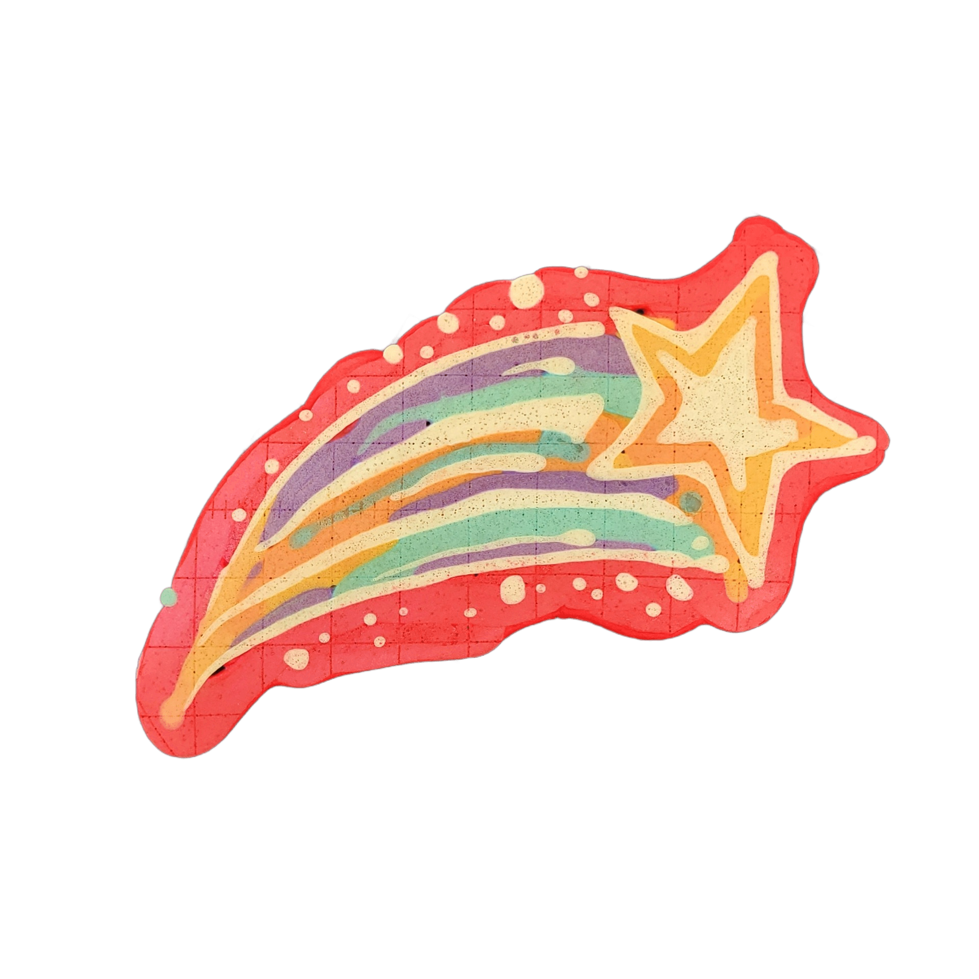 Pancake art: Freestyle (#9) — shooting star
