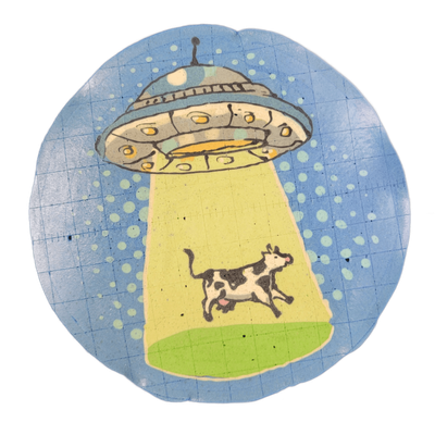 Pancake art: Spaceship