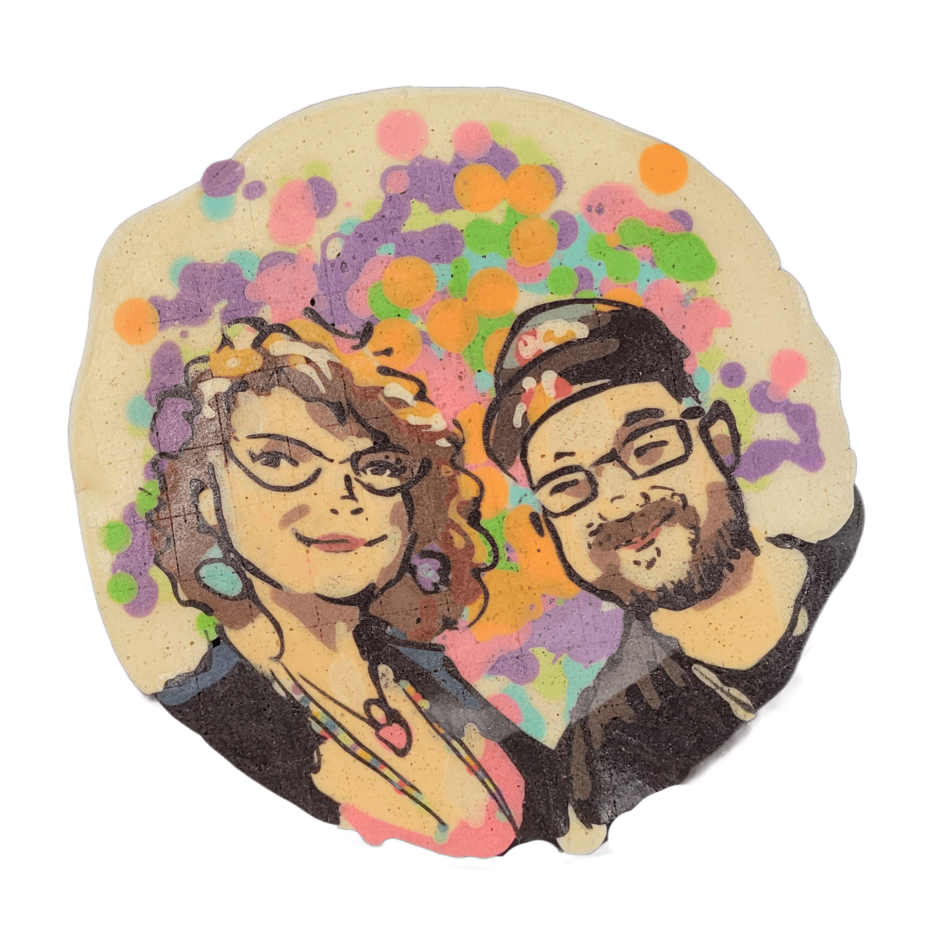 Pancake art: Jules & Dan