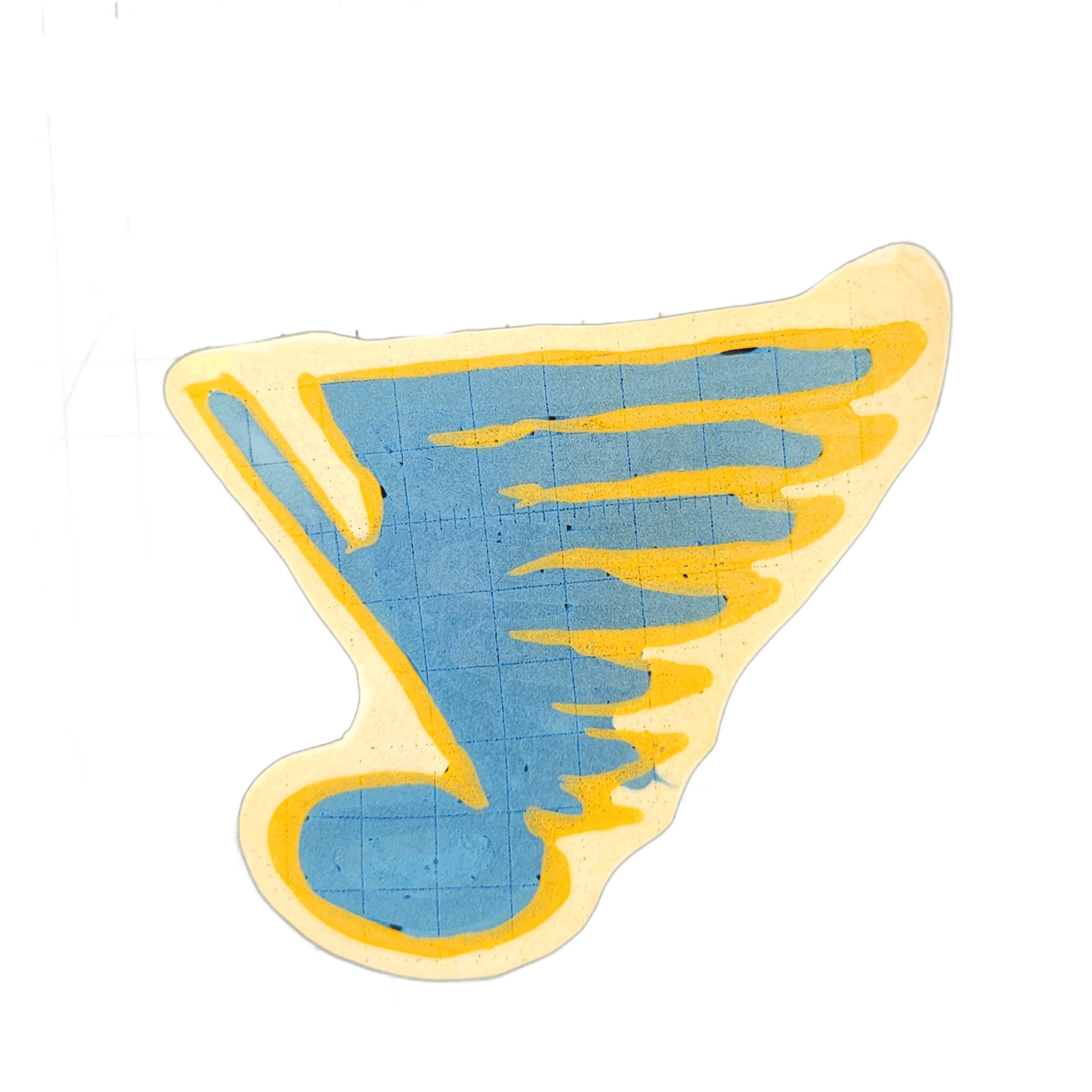 Pancake art: Freestyle (#25) — Blues logo and lakers logo