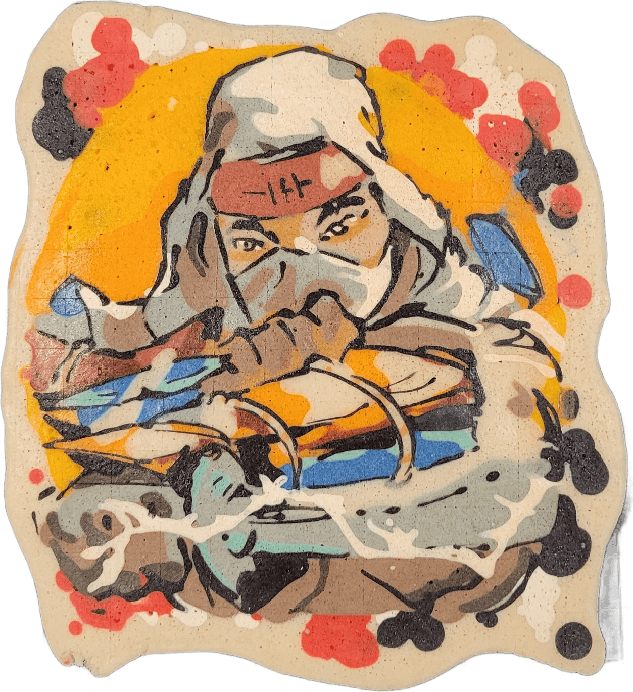 Pancake art: Joe Musashi Shinobi