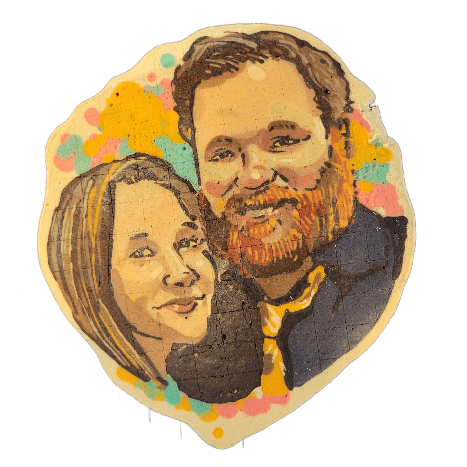 Pancake art: My hubby and I