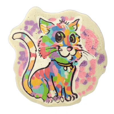 Pancake art: Freestyle (#12) — rainbow cat