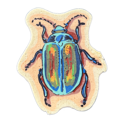 Pancake art: beetle