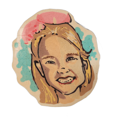 Pancake art: my beautiful queen