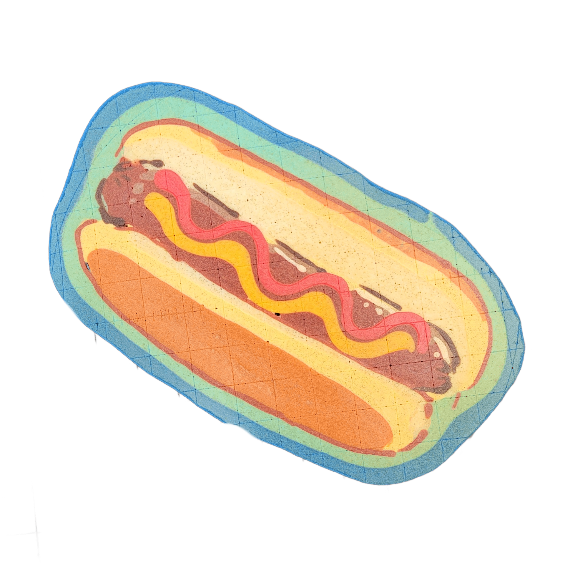 Pancake art: Freestyle (#7) — Hot dog