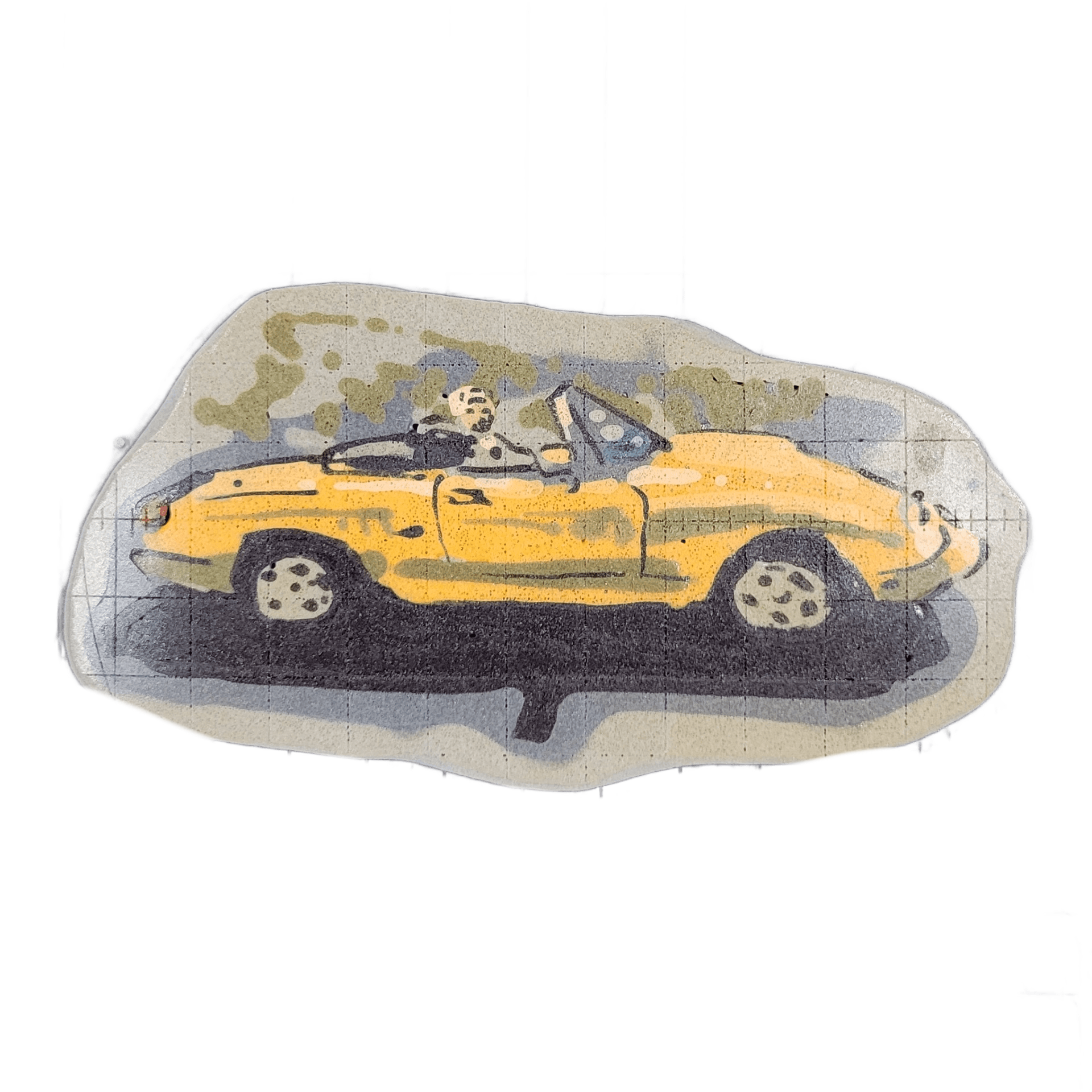 Pancake art: Me in a car