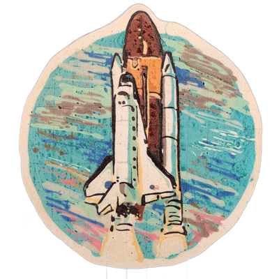 Pancake art: Rocket