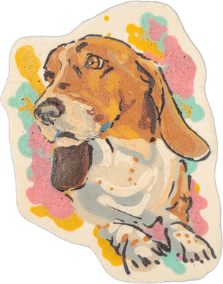 Pancake art: Dog charlie