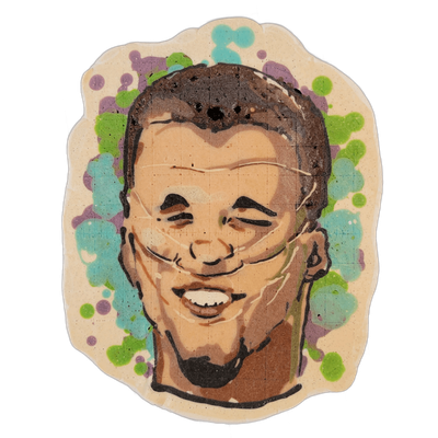Pancake art: Smashed steve