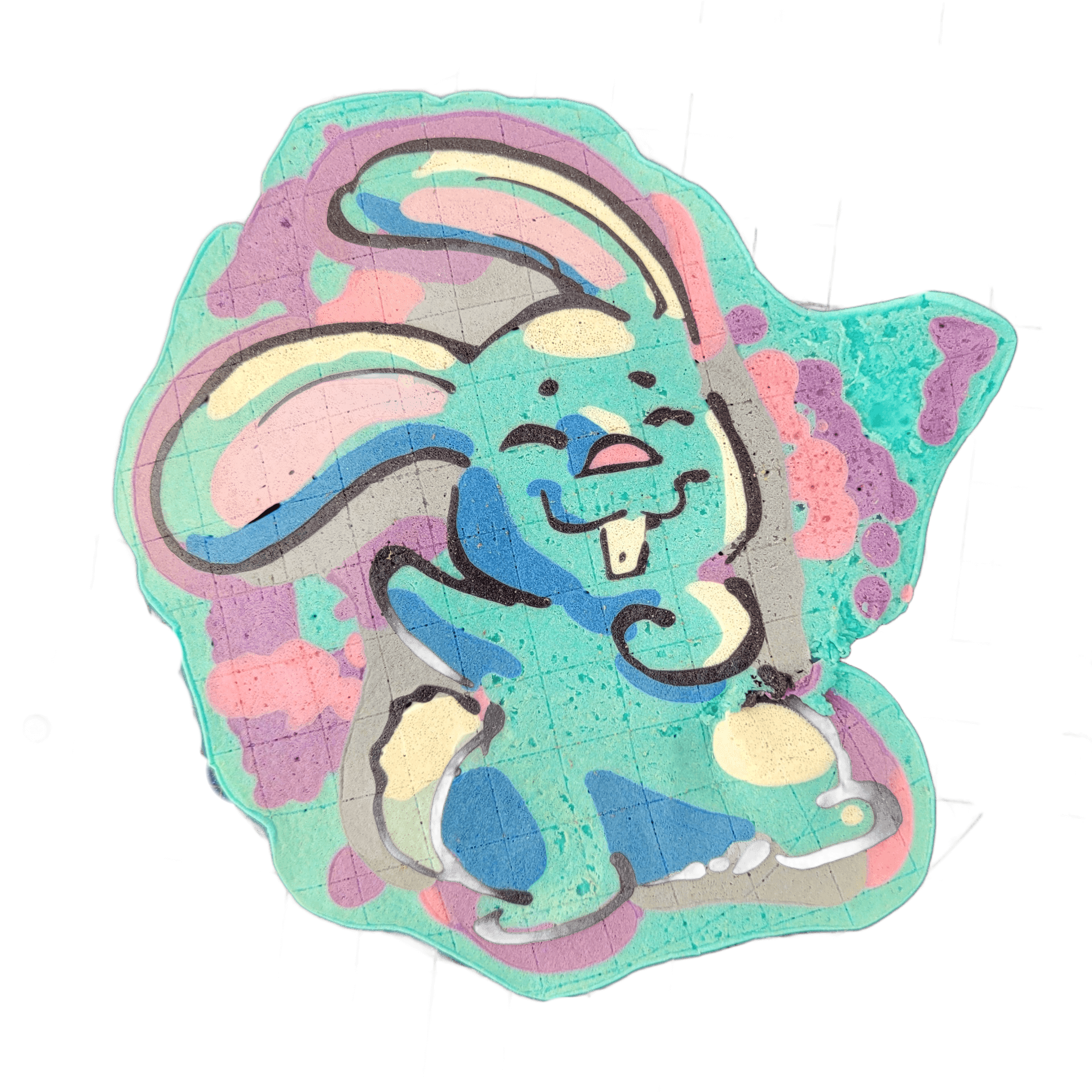 Pancake art: Freestyle (#16) — Bunny