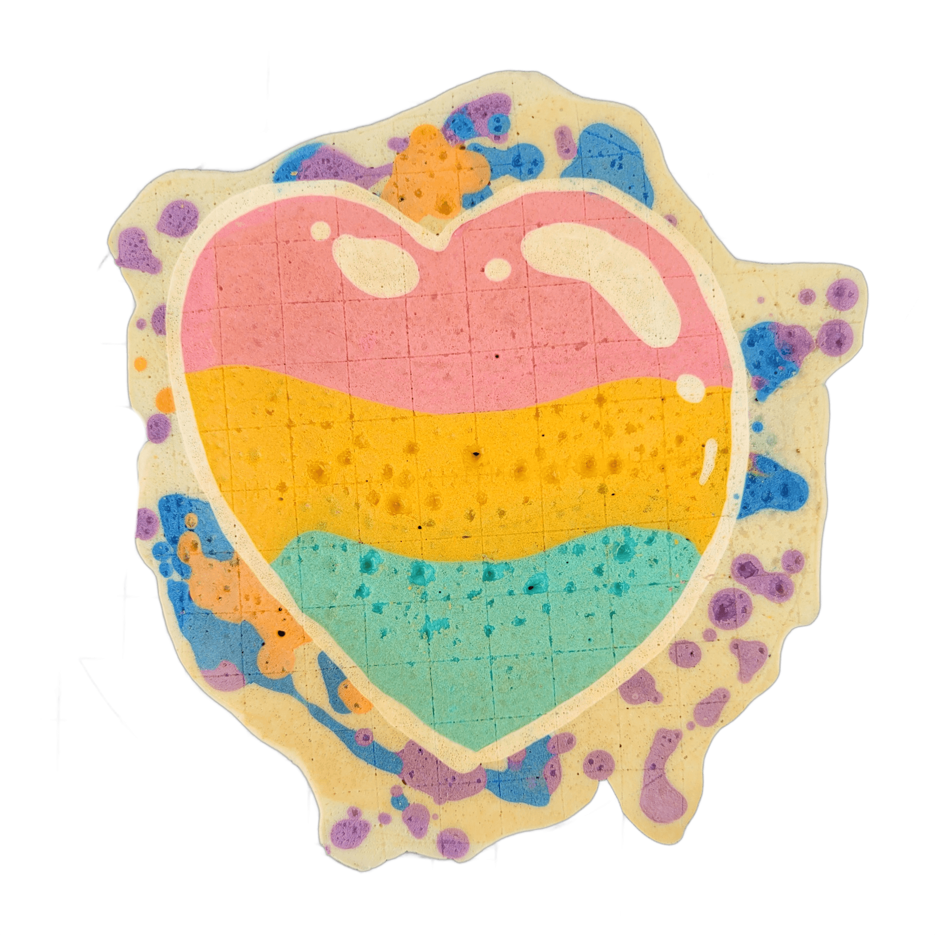 Pancake art: Freestyle (#24) — Pansexual Heart