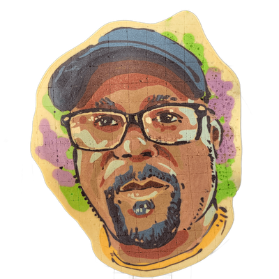 Pancake art: uncle chris, market mayor
