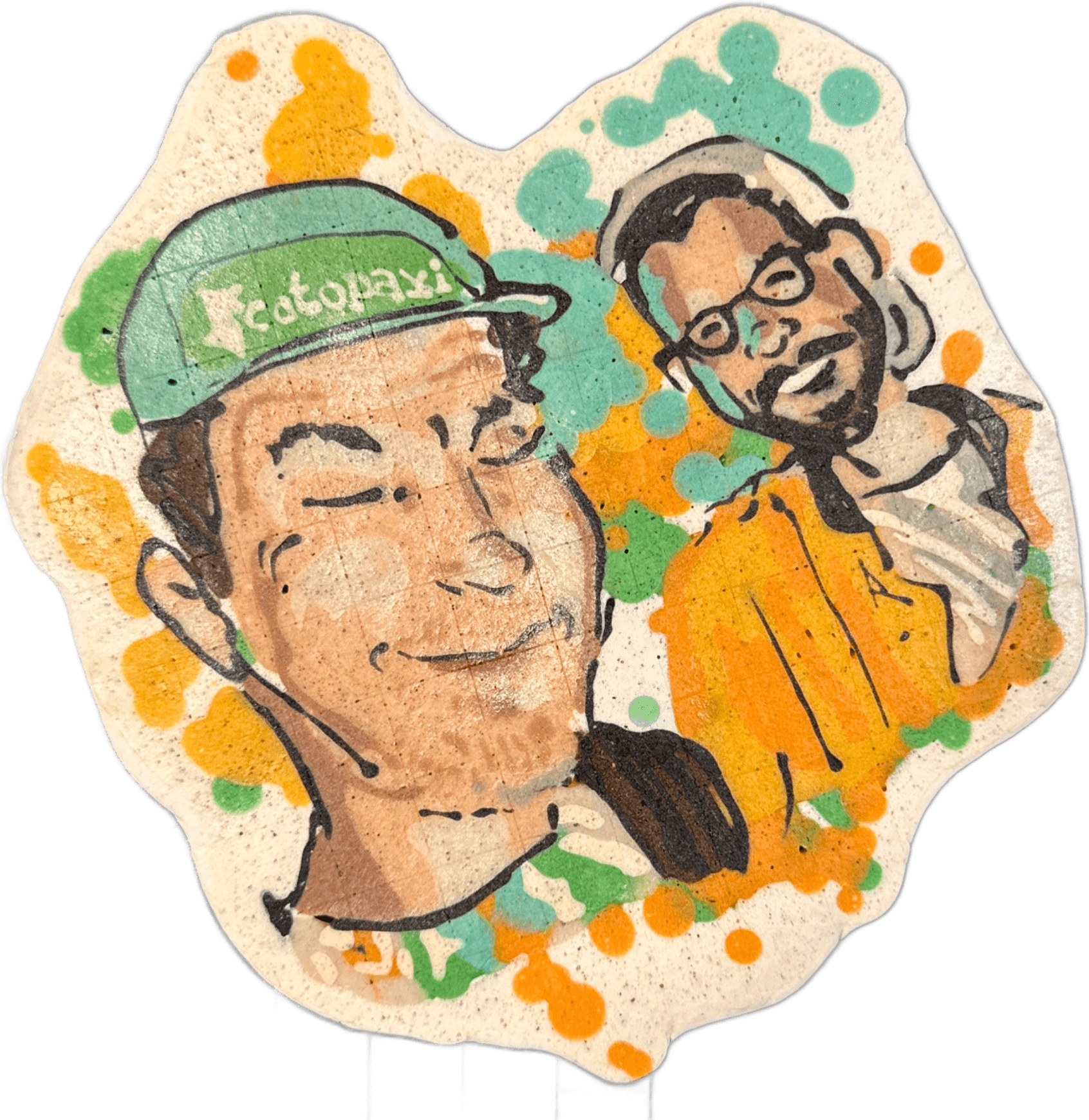 Pancake art: Friendship