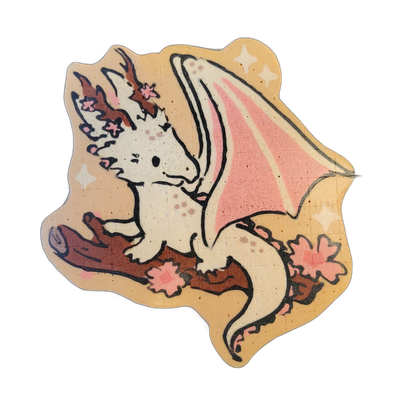 Pancake art: A pink dragon