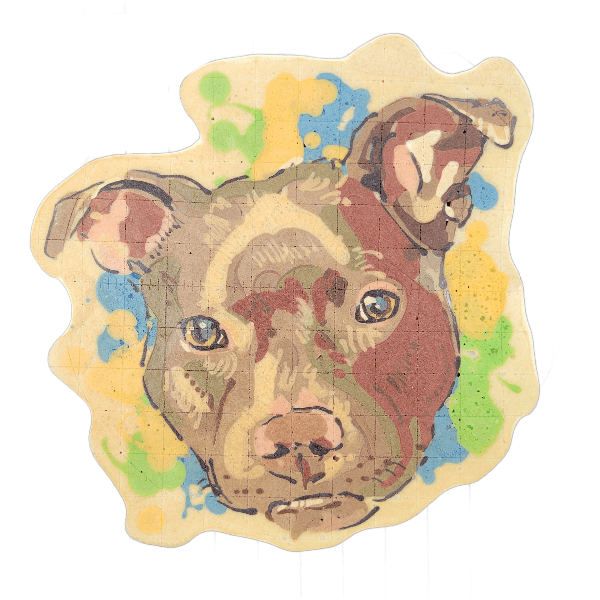 Pancake art: My dumb dog Herc