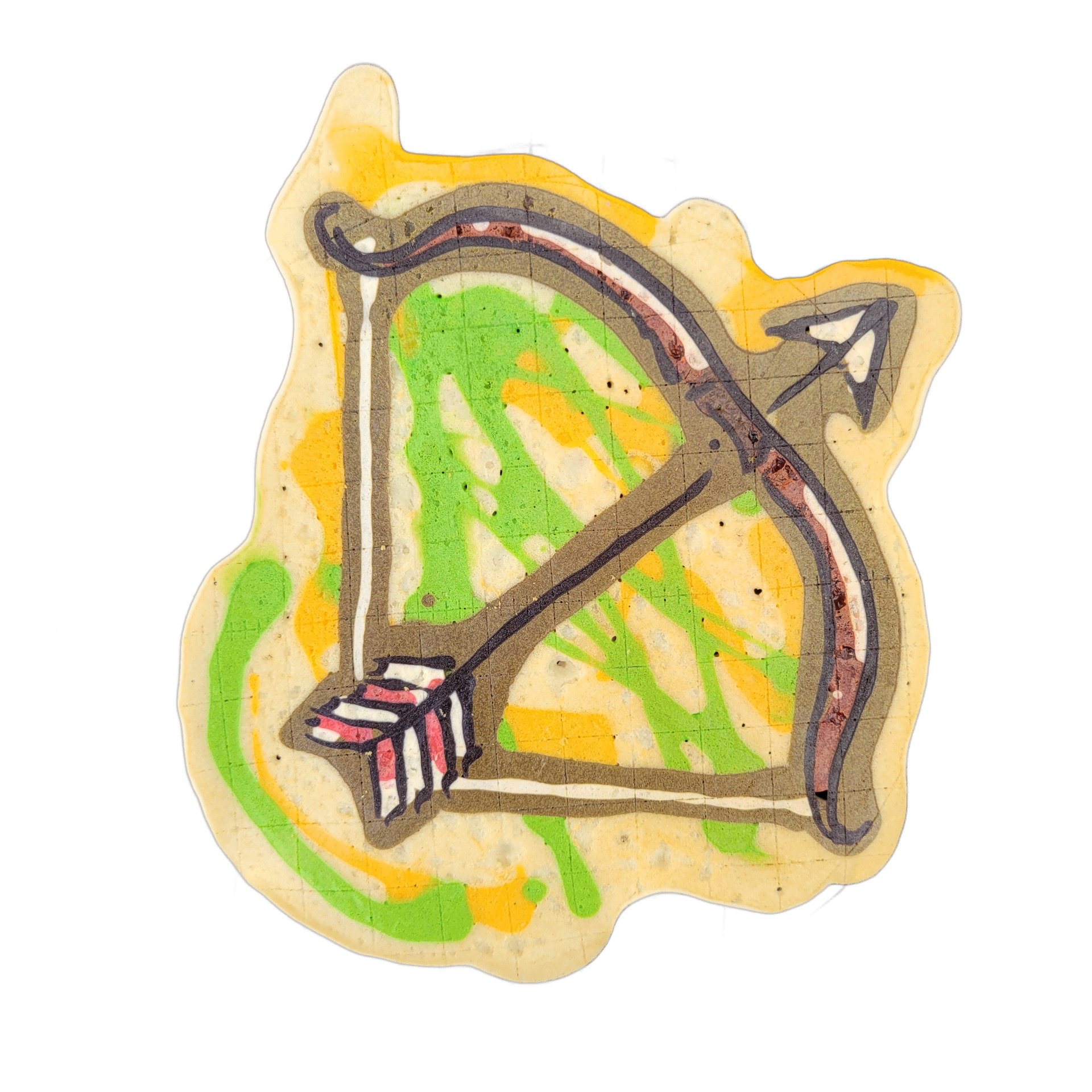 Pancake art: Freestyle (#23) — bow and arrow