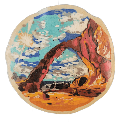 Pancake art: Arches