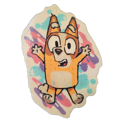 Pancake art: Bingo from Bluey