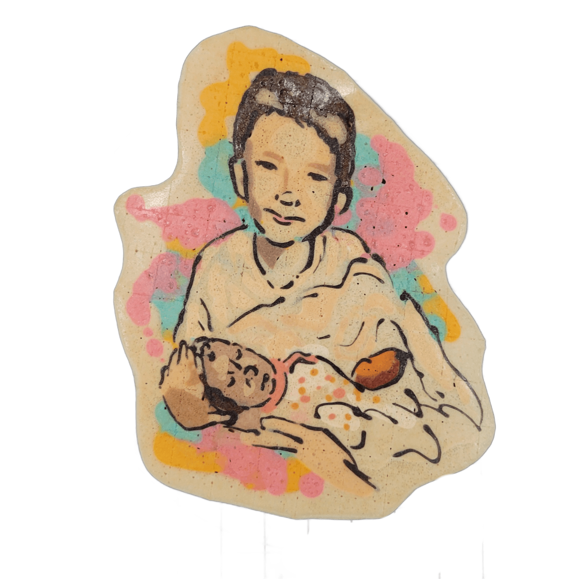 Pancake art: Lil Christian with alexandra