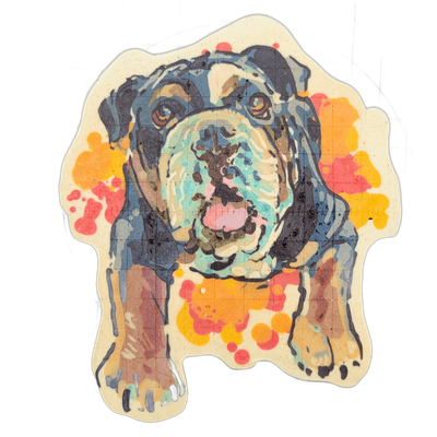 Pancake art: Bulldog