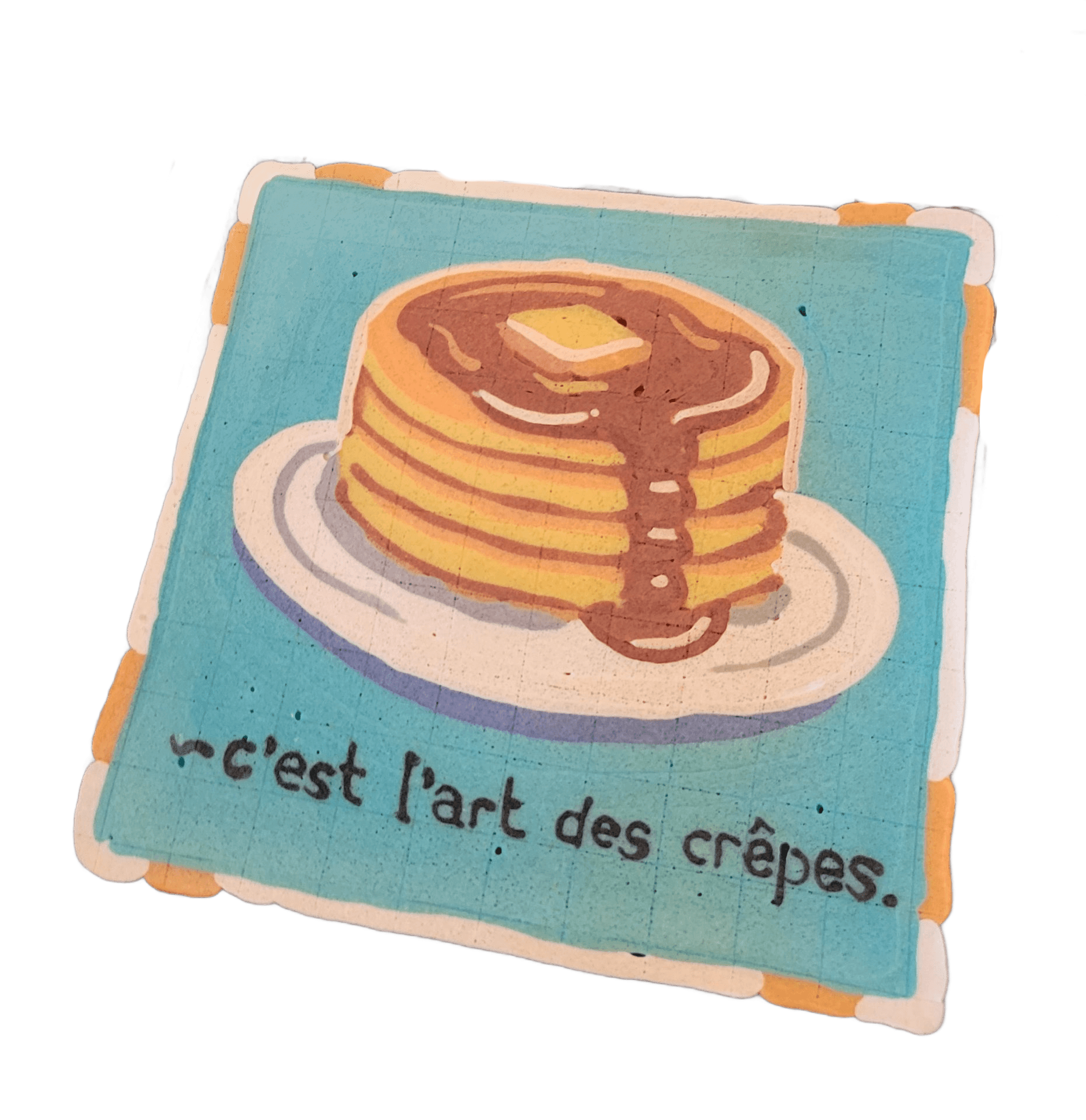 Pancake art: c'est l'art des crêpes.