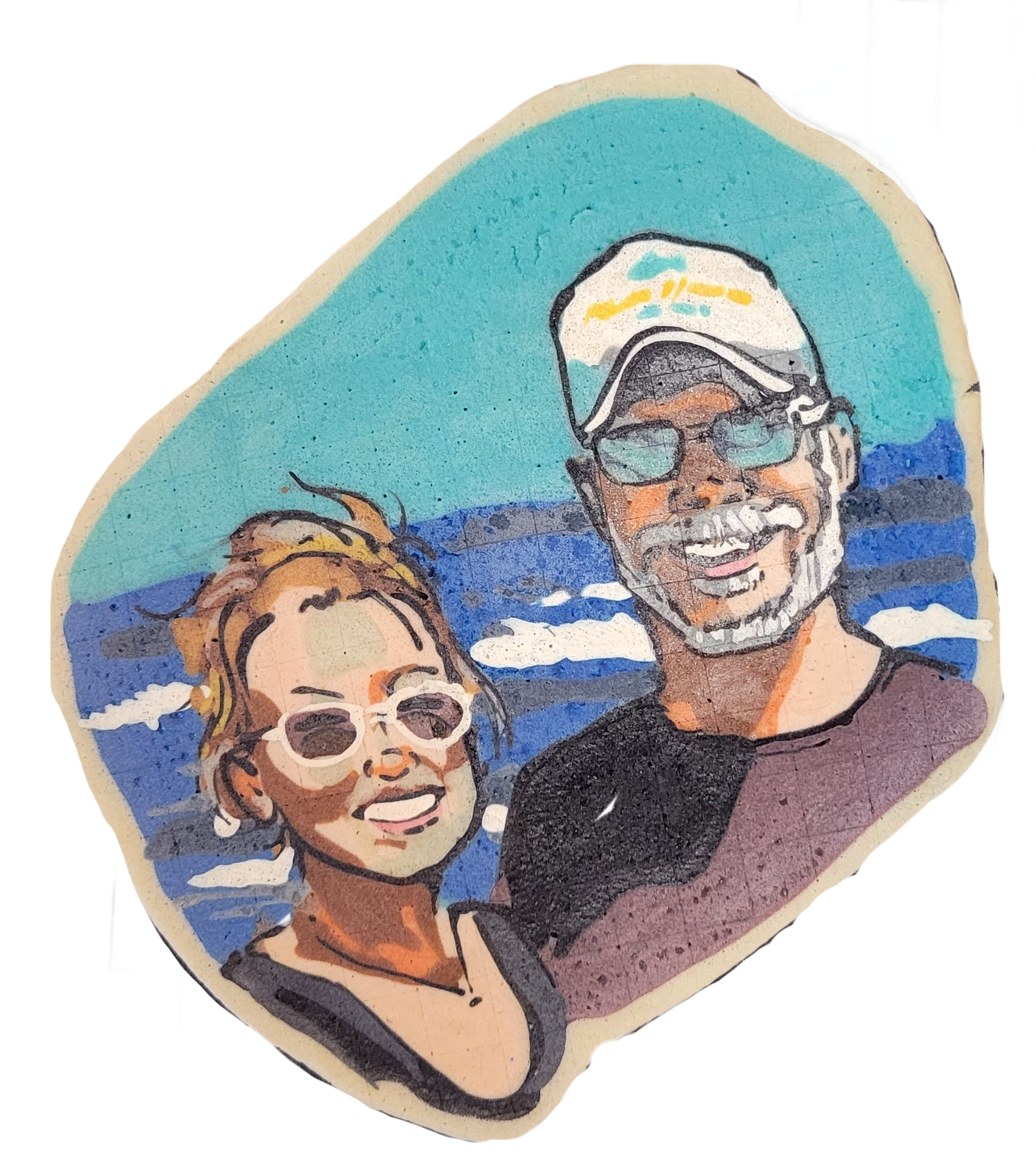 Pancake art: At the Beach