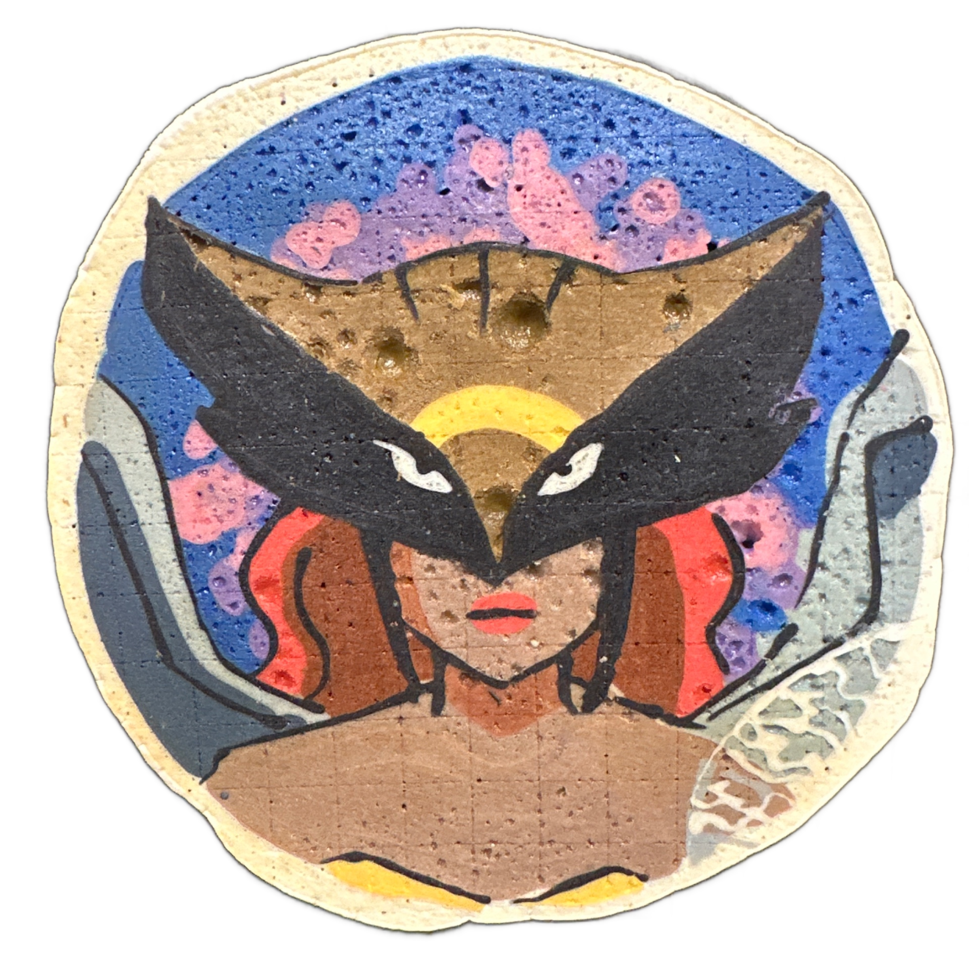 Pancake art: Hawk Girl