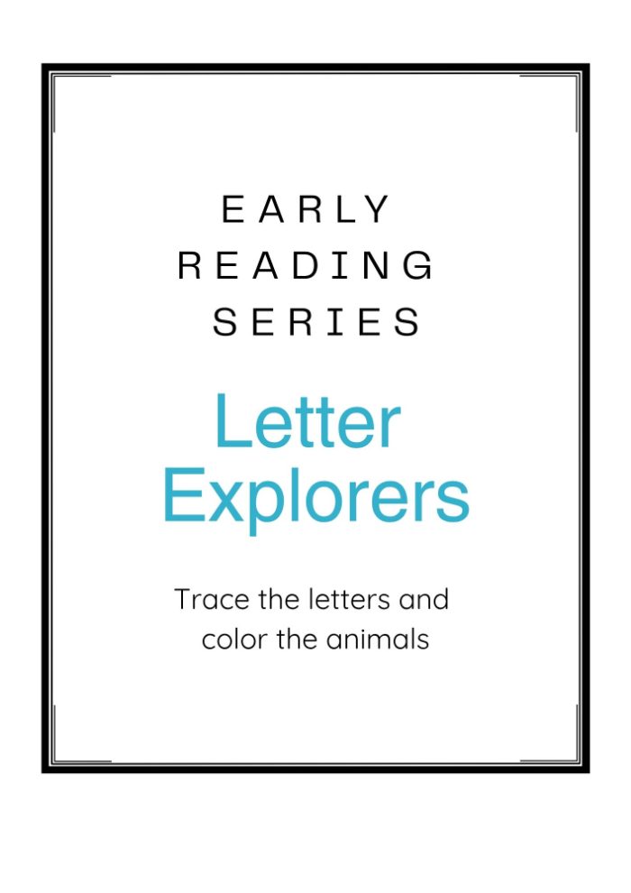 Title page of Early Reading Series: Trace & Color