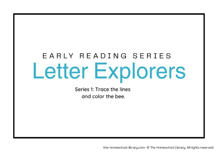 Title page of Early Reading Series: Trace the Bee