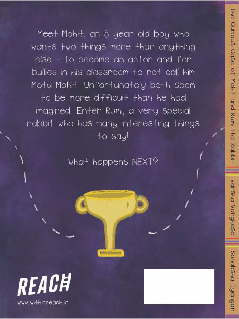 Back Cover of The Curious Case of Mohit and Rumi the Rabbit