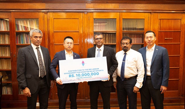 CHEC Port City Colombo donates Rs. 10 mn for cyclone recovery | The Morning