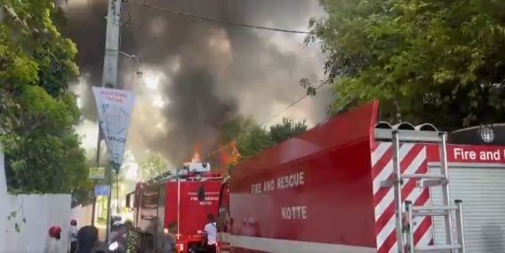 Fire breaks out in Rajagiriya | The Morning
