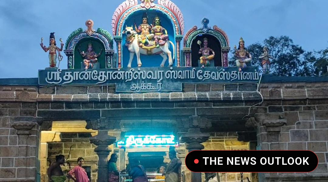 மயிலாடுதுறை அருகே ஆக்கூரில் உள்ள ஸ்ரீ தான்தோன்றீஸ்வரர் கோயிலில் ஐப்பசி மாத பௌர்ணமியை முன்னிட்டு அன்னாபிஷேகம்; திரளான பக்தர்கள் பங்கேற்று சாமி தரிசனம் செய்தனர்: - 3