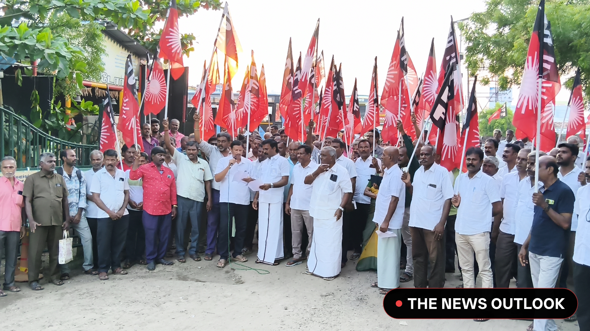 தொ.மு.ச கண்டன ஆர்ப்பாட்டம்!