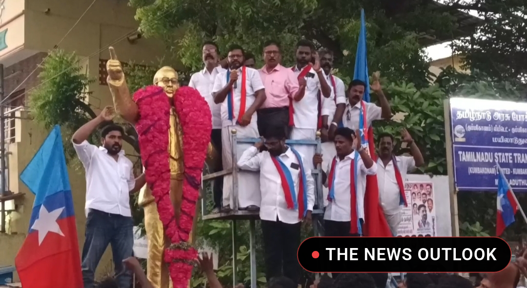 மயிலாடுதுறையில் விசிக புதிய பொறுப்பாளர்கள் அம்பேத்கர் சிலைக்கு மாலை அணிவித்து மரியாதை - 2